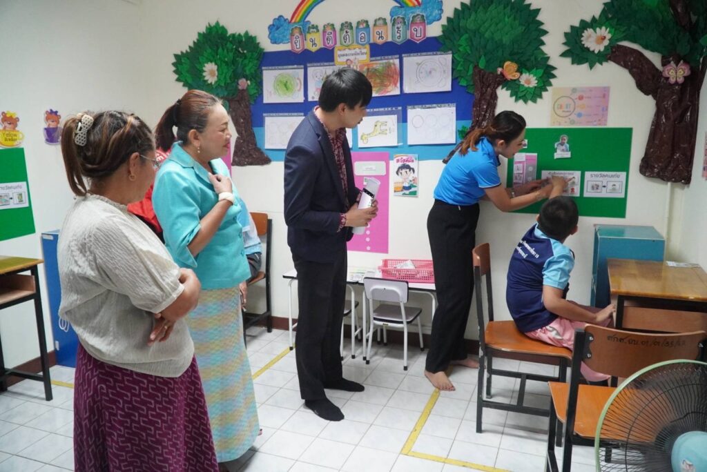 ให้การต้อนรับ คณะนิเทศ ติดตาม ครูนักวิจัย