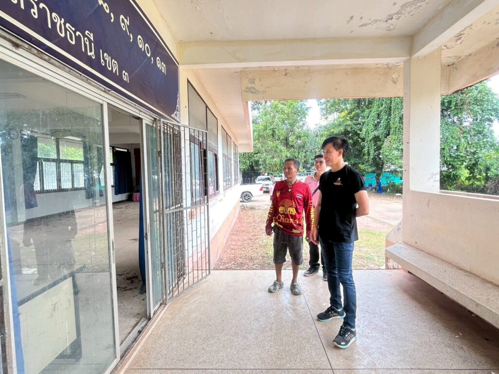 ลงพื้นที่ติดตามความคืบหน้าในการปรับปรุงอาคารเรียน หน่วยบริการศรีเมืองใหม่ (แห่งใหม่)